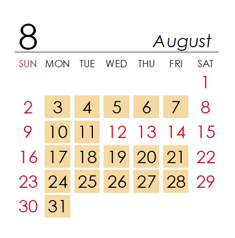 8月